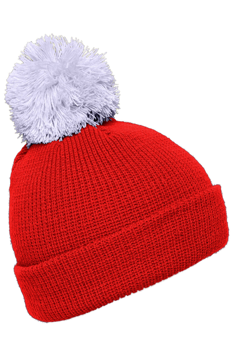 Laden Sie das Bild in Galerie -Viewer, Strickmütze mit Umschlag und Pompon - MB7967
