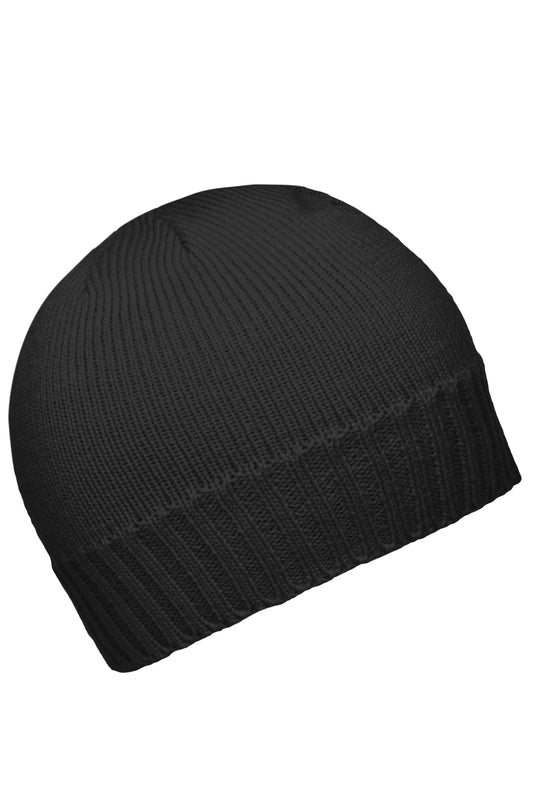 Enganliegende Strickmütze mit geripptem Rand - MB503