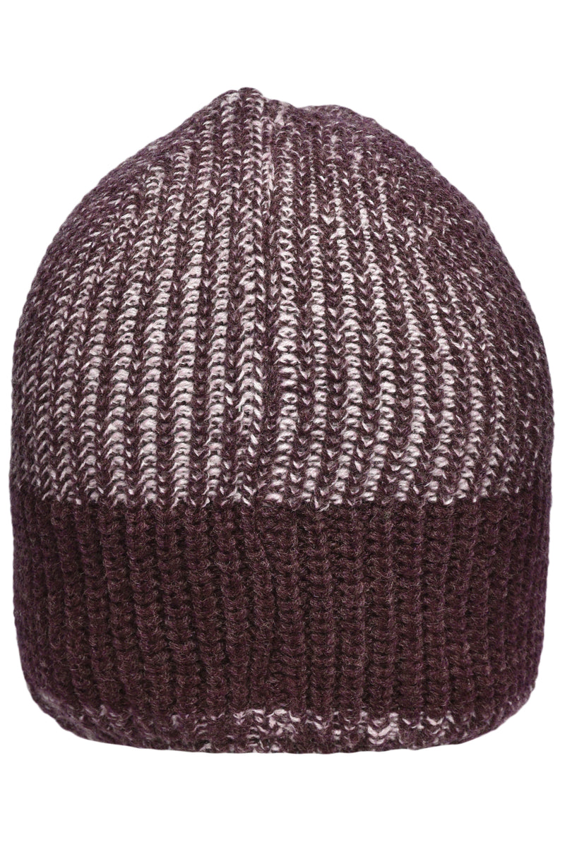 Laden Sie das Bild in Galerie -Viewer, Melierte Strickmütze in modischem Ripp-Design - MB7993
