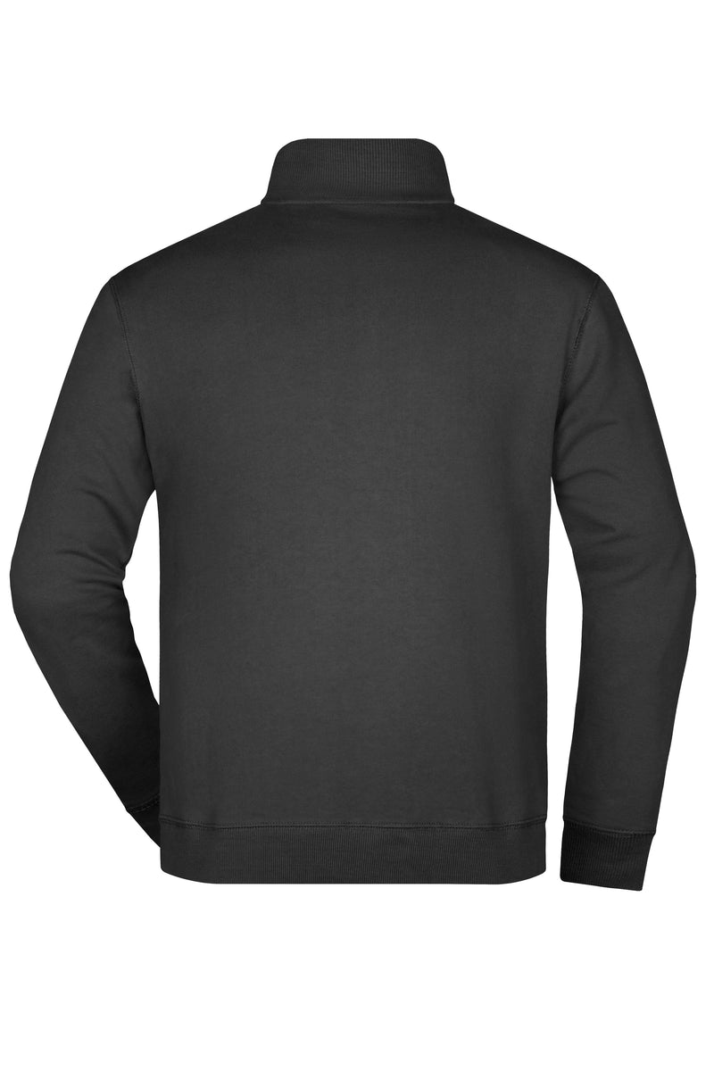 Laden Sie das Bild in Galerie -Viewer, Sweatshirt mit Stehkragen und kurzem Reißverschluss - JN352
