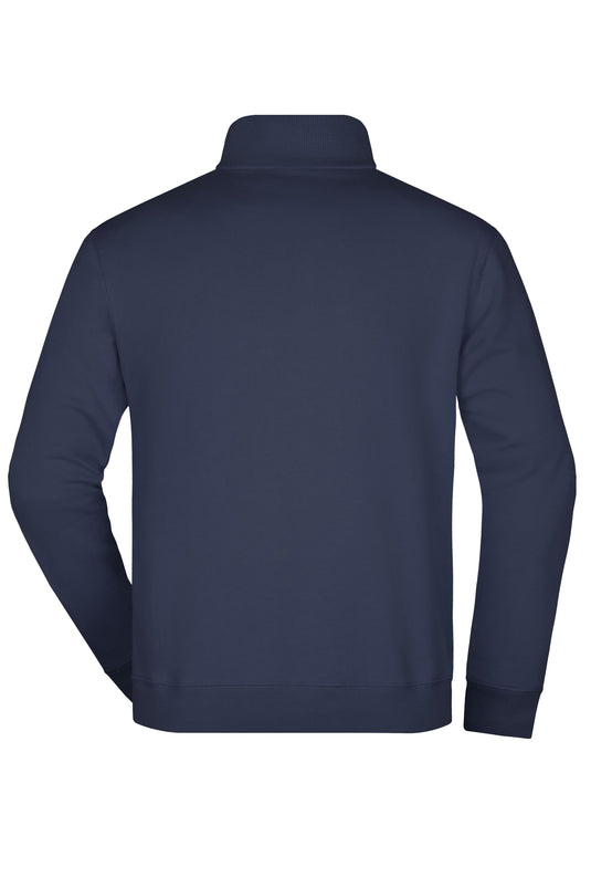 Sweatshirt mit Stehkragen und kurzem Reißverschluss - JN352