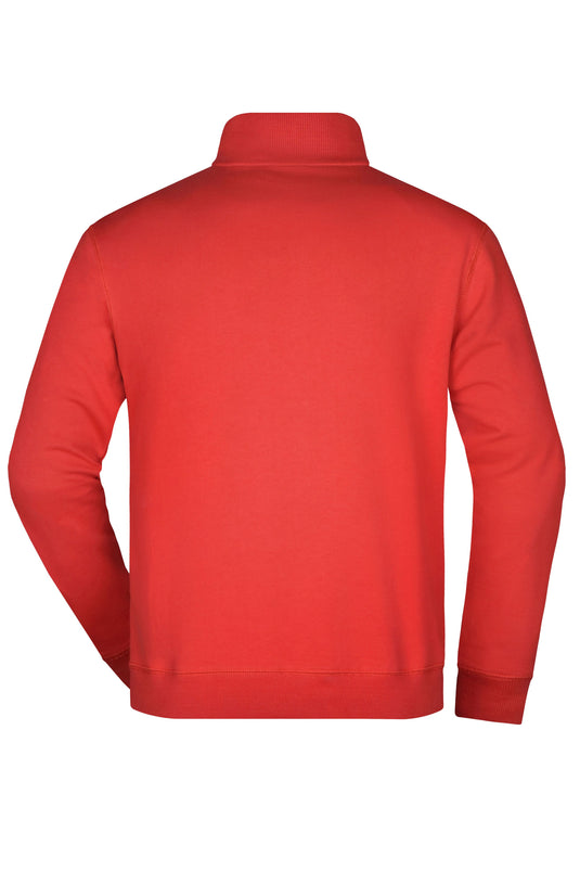 Sweatshirt mit Stehkragen und kurzem Reißverschluss - JN352