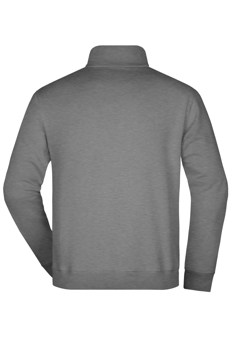 Laden Sie das Bild in Galerie -Viewer, Sweatshirt mit Stehkragen und kurzem Reißverschluss - JN352
