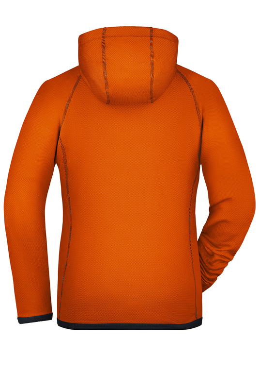 Modische Fleece Kapuzenjacke - JN571