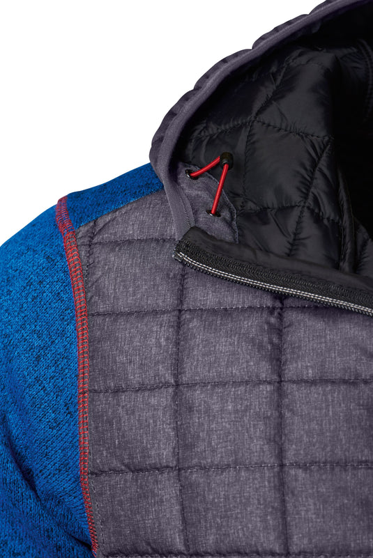 Strickfleecejacke im stylischen Materialmix - JN772