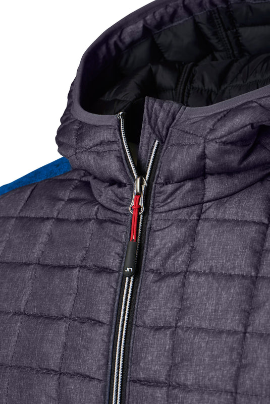 Strickfleecejacke im stylischen Materialmix - JN772