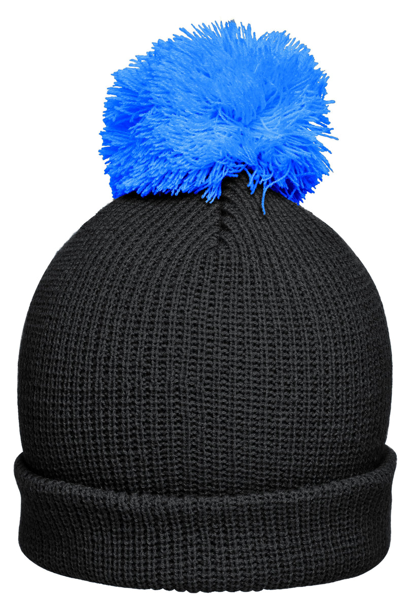 Laden Sie das Bild in Galerie -Viewer, Strickmütze mit Umschlag und Pompon - MB7967
