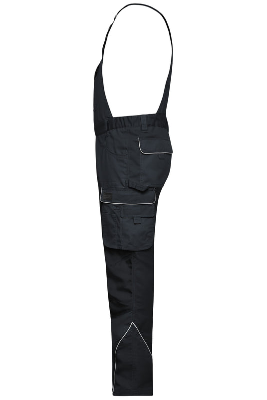 Funktionelle Latzhose im cleanen Look mit hochwertigen Details - JN879