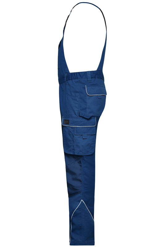 Funktionelle Latzhose im cleanen Look mit hochwertigen Details - JN879