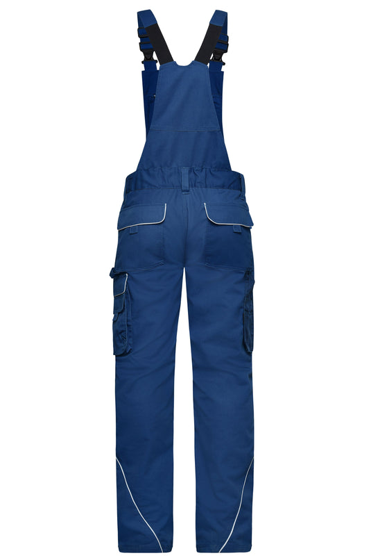 Funktionelle Latzhose im cleanen Look mit hochwertigen Details - JN879