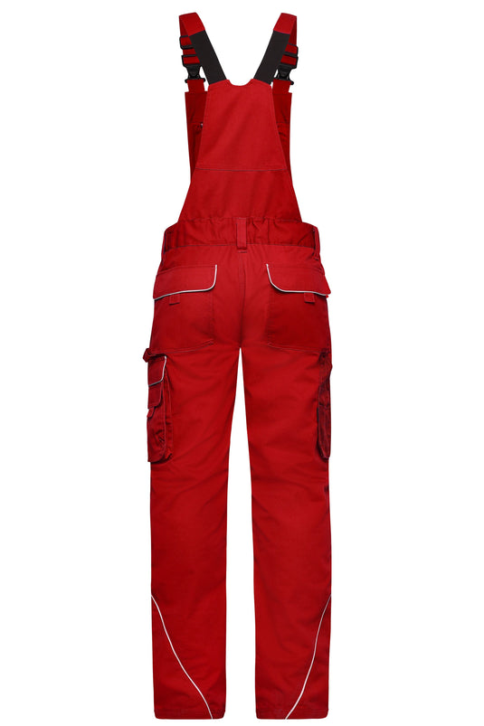 Funktionelle Latzhose im cleanen Look mit hochwertigen Details - JN879