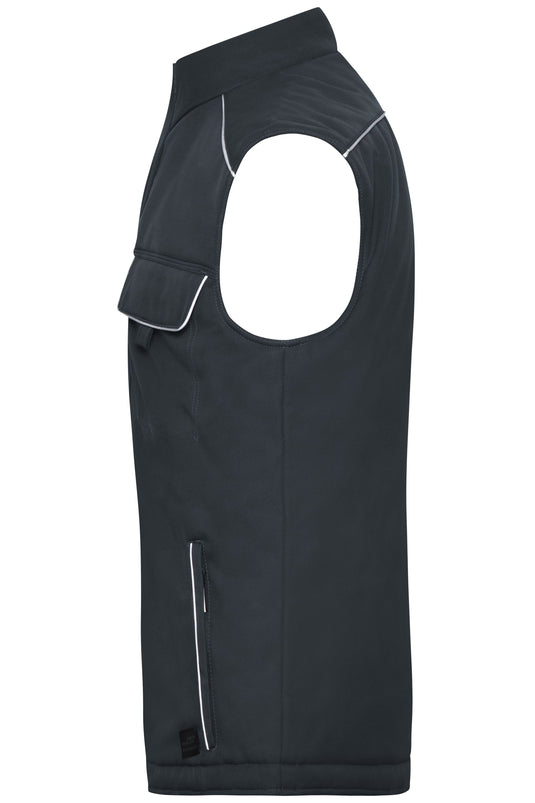 Professionelle Softshellweste mit warmem Innenfutter und hochwertigen Details im cleanen Look - JN885