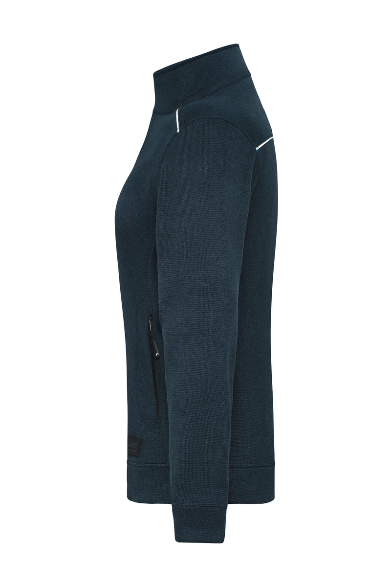 Laden Sie das Bild in Galerie -Viewer, Pflegeleichte Strickfleece-Jacke - JN897
