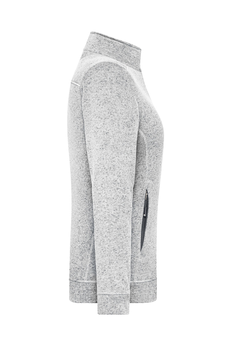 Laden Sie das Bild in Galerie -Viewer, Pflegeleichte Strickfleece-Jacke - JN897
