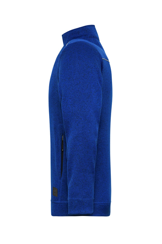 Pflegeleichte Strickfleece-Jacke - JN898
