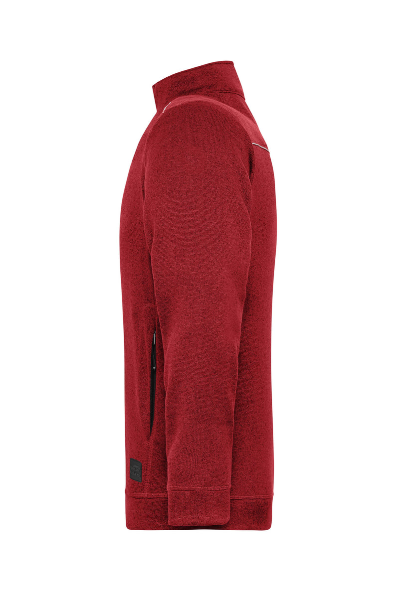 Laden Sie das Bild in Galerie -Viewer, Pflegeleichte Strickfleece-Jacke - JN898
