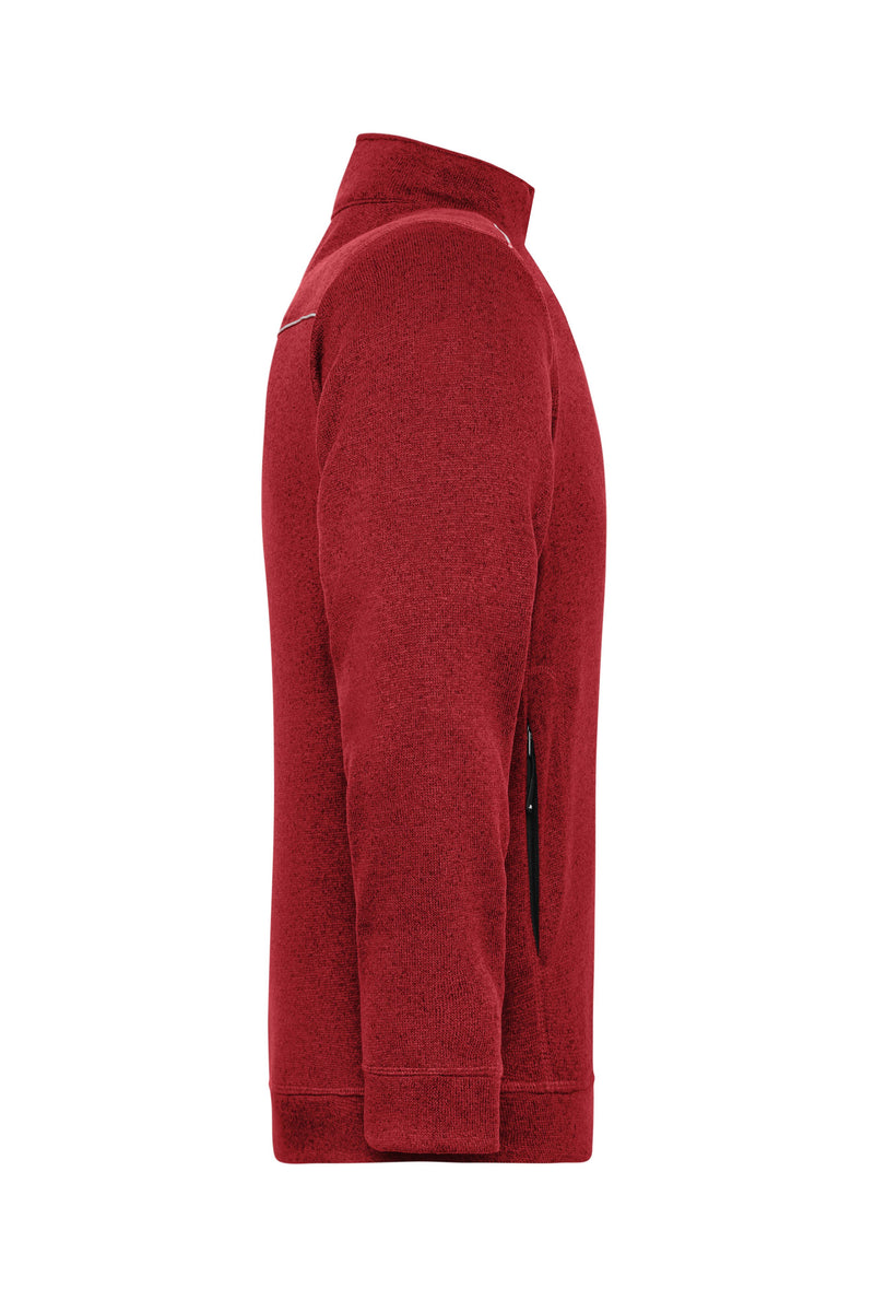 Laden Sie das Bild in Galerie -Viewer, Pflegeleichte Strickfleece-Jacke - JN898
