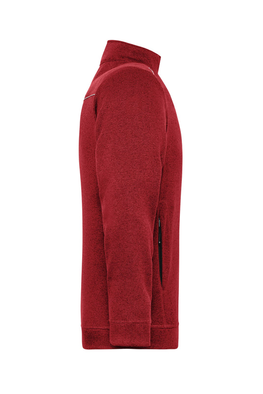Pflegeleichte Strickfleece-Jacke - JN898
