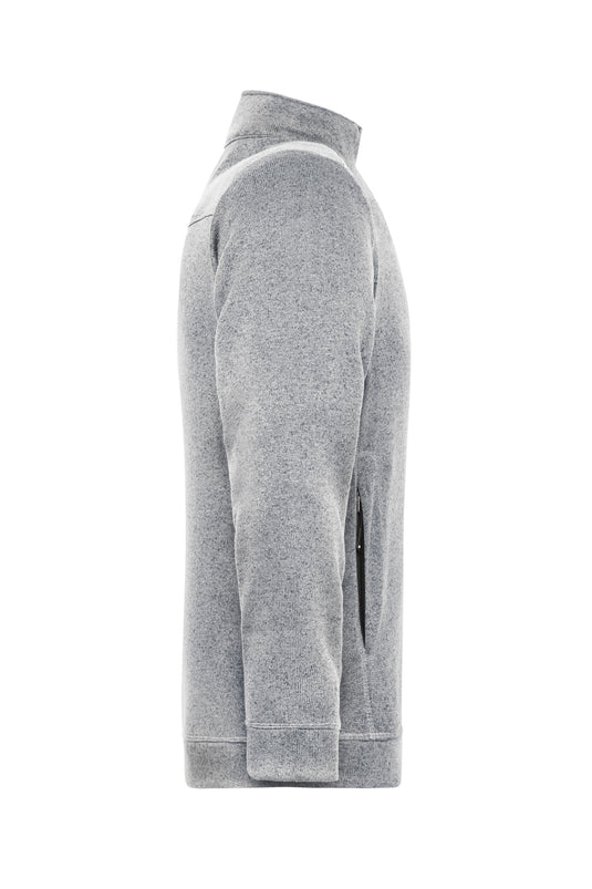 Pflegeleichte Strickfleece-Jacke - JN898
