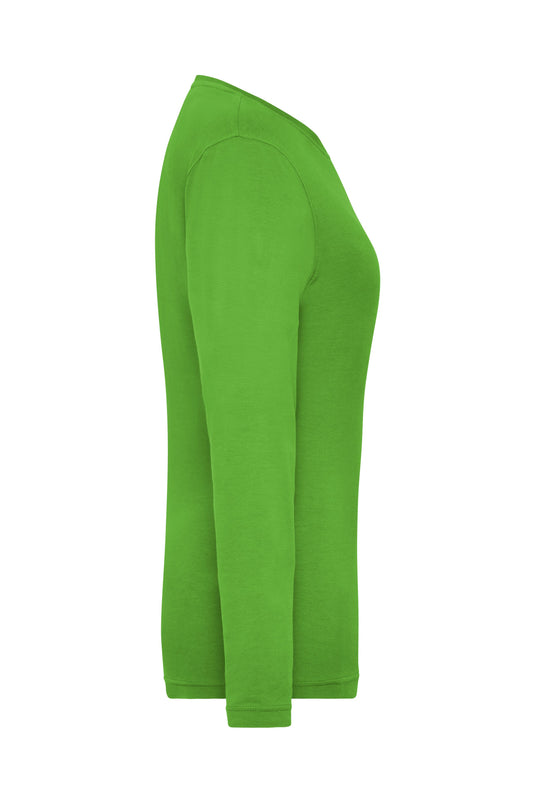 Damen Langarm Shirt aus weichem Elastic-Single-Jersey - JN1803