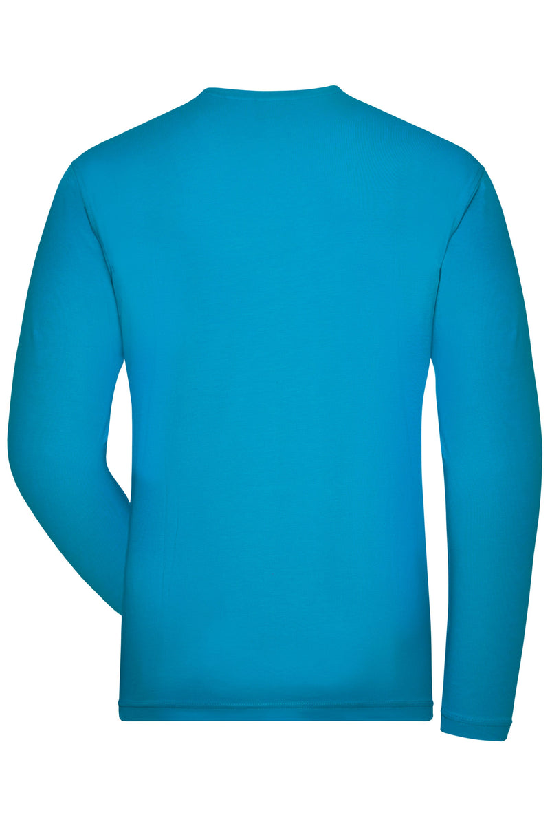 Laden Sie das Bild in Galerie -Viewer, Herren Langarm Shirt aus weichem Elastic-Single-Jersey - JN1804
