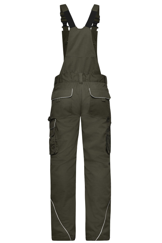 Funktionelle Latzhose im cleanen Look mit hochwertigen Details - JN879