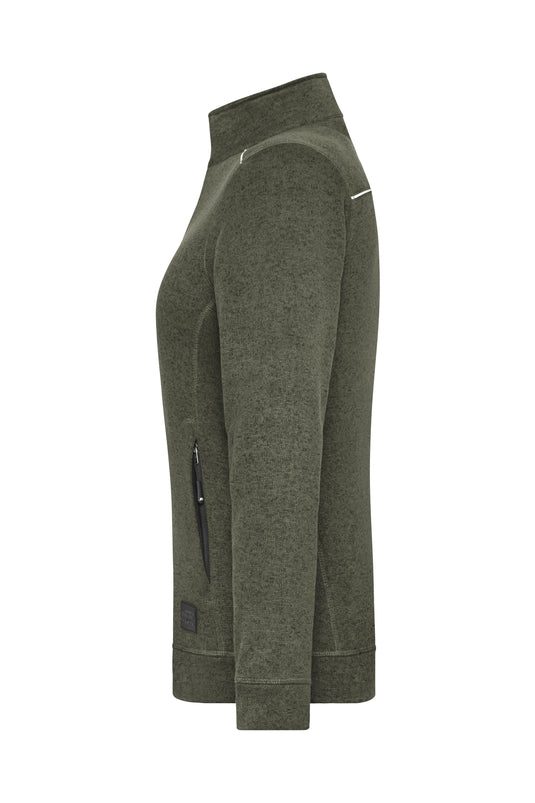 Pflegeleichte Strickfleece-Jacke - JN897