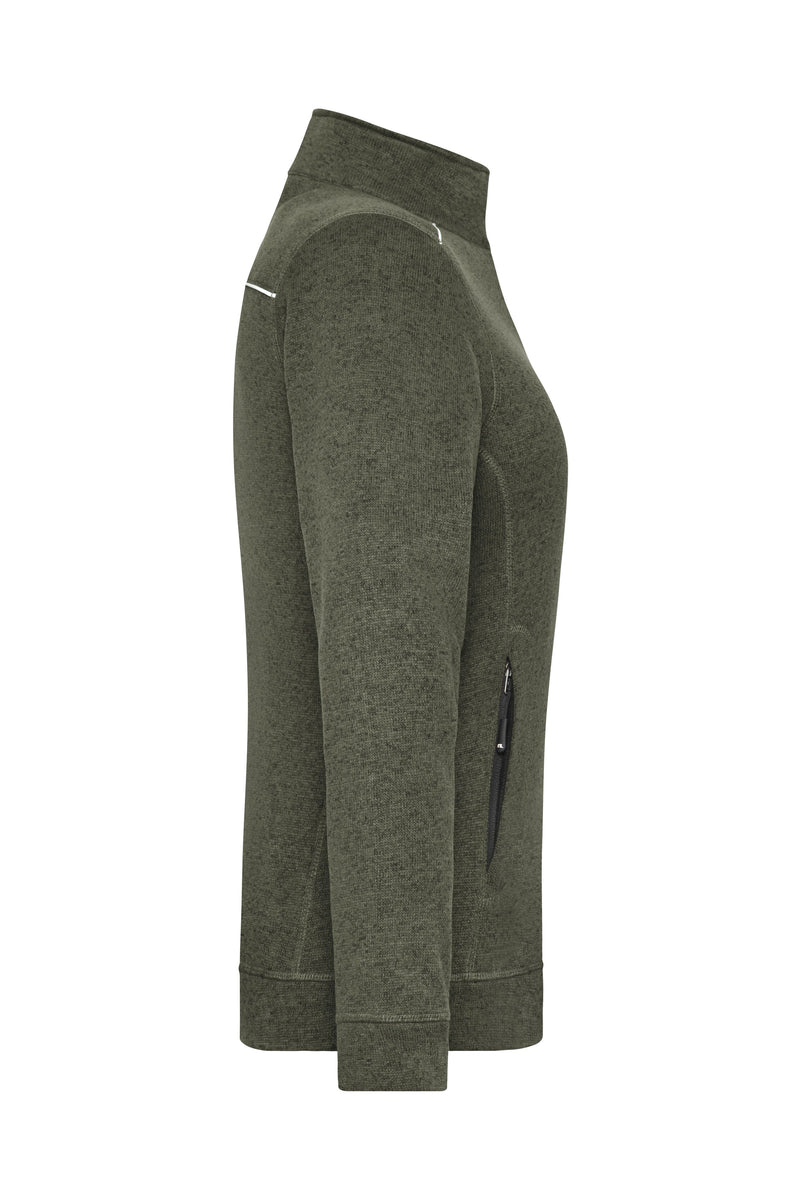 Laden Sie das Bild in Galerie -Viewer, Pflegeleichte Strickfleece-Jacke - JN897
