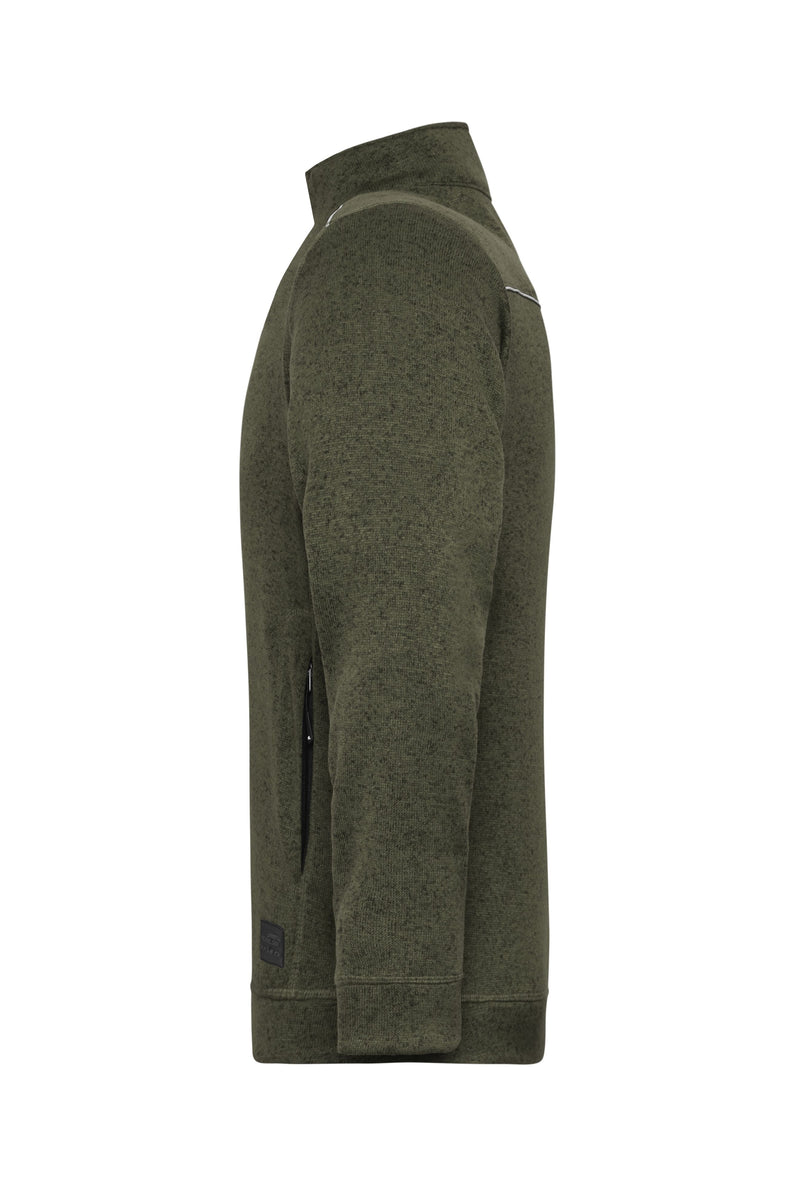 Laden Sie das Bild in Galerie -Viewer, Pflegeleichte Strickfleece-Jacke - JN898
