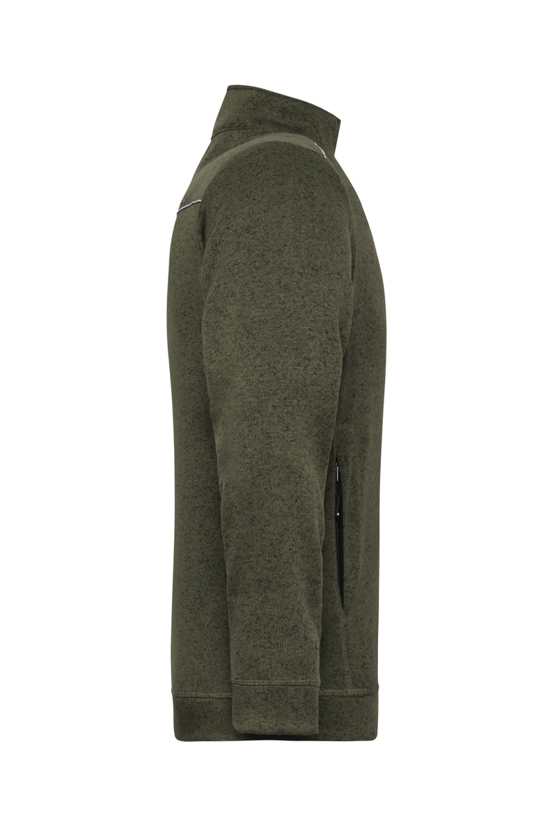 Laden Sie das Bild in Galerie -Viewer, Pflegeleichte Strickfleece-Jacke - JN898
