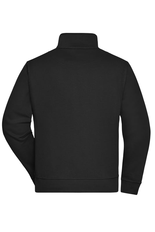 Sweat-Jacke mit Stehkragen und Reißverschluss - JN836