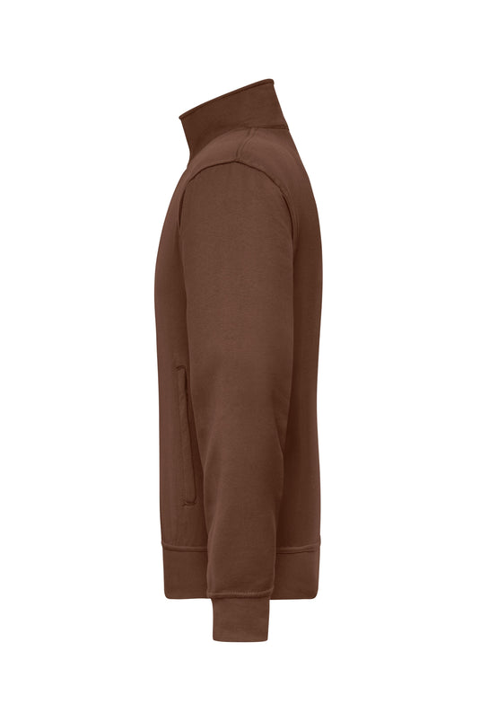 Sweat-Jacke mit Stehkragen und Reißverschluss - JN836