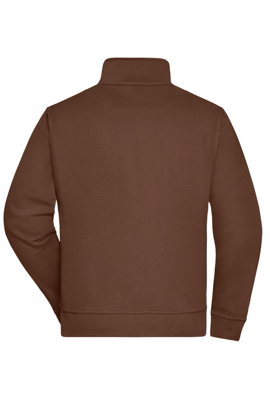 Sweat-Jacke mit Stehkragen und Reißverschluss - JN836