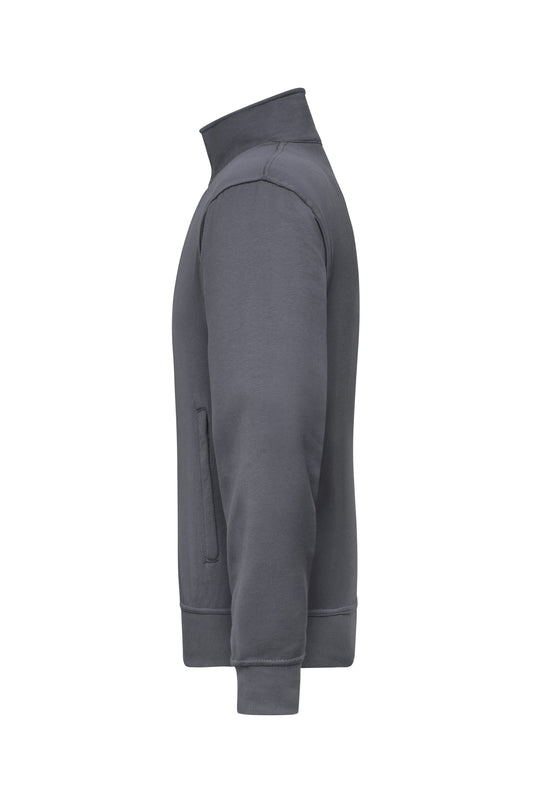Sweat-Jacke mit Stehkragen und Reißverschluss - JN836