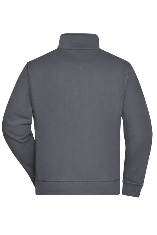 Sweat-Jacke mit Stehkragen und Reißverschluss - JN836