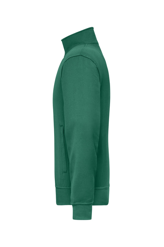 Sweat-Jacke mit Stehkragen und Reißverschluss - JN836
