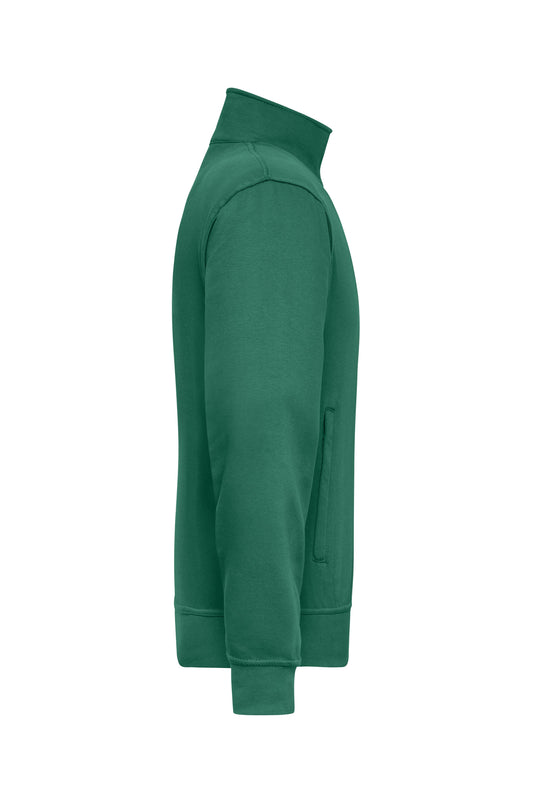 Sweat-Jacke mit Stehkragen und Reißverschluss - JN836