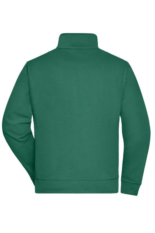 Sweat-Jacke mit Stehkragen und Reißverschluss - JN836