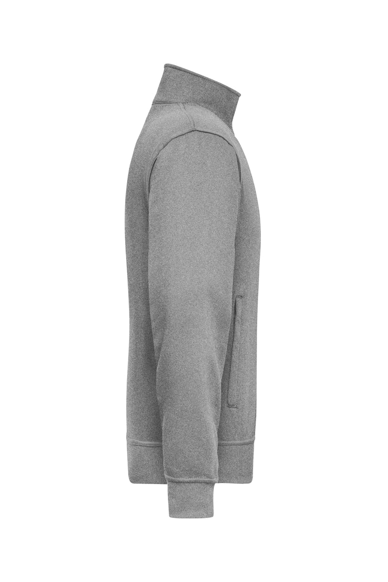 Laden Sie das Bild in Galerie -Viewer, Sweat-Jacke mit Stehkragen und Reißverschluss - JN836
