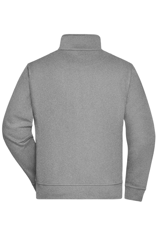 Sweat-Jacke mit Stehkragen und Reißverschluss - JN836