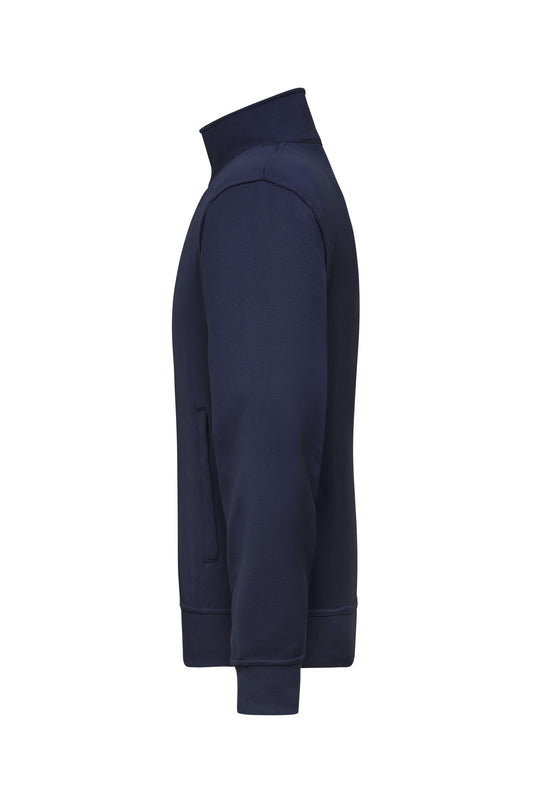 Sweat-Jacke mit Stehkragen und Reißverschluss - JN836