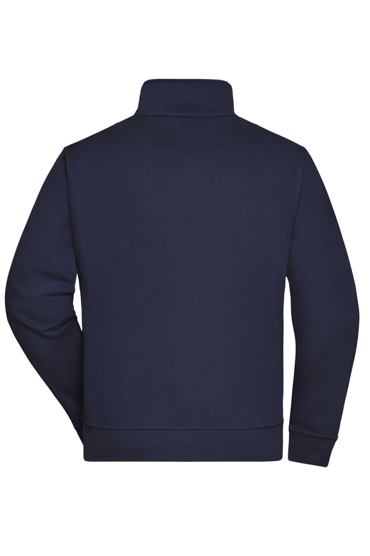 Sweat-Jacke mit Stehkragen und Reißverschluss - JN836