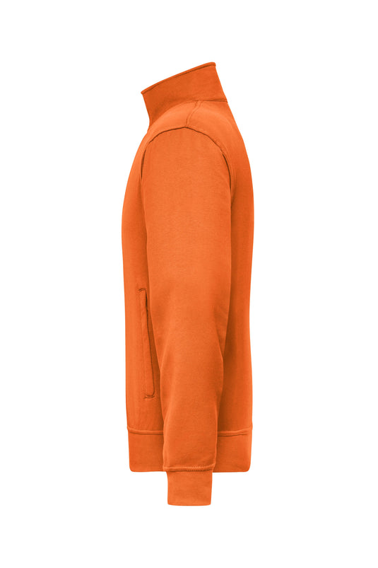 Sweat-Jacke mit Stehkragen und Reißverschluss - JN836