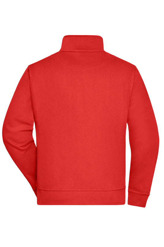 Sweat-Jacke mit Stehkragen und Reißverschluss - JN836