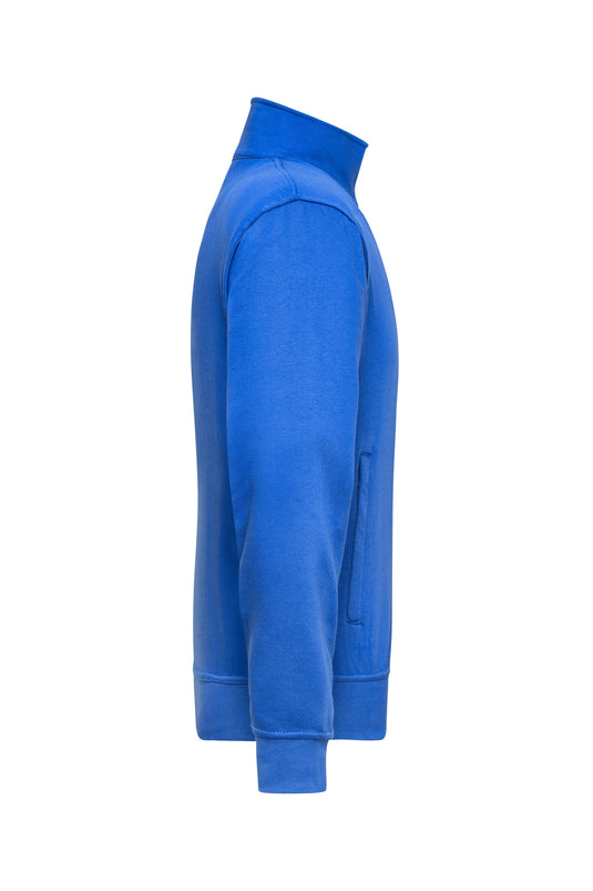Sweat-Jacke mit Stehkragen und Reißverschluss - JN836