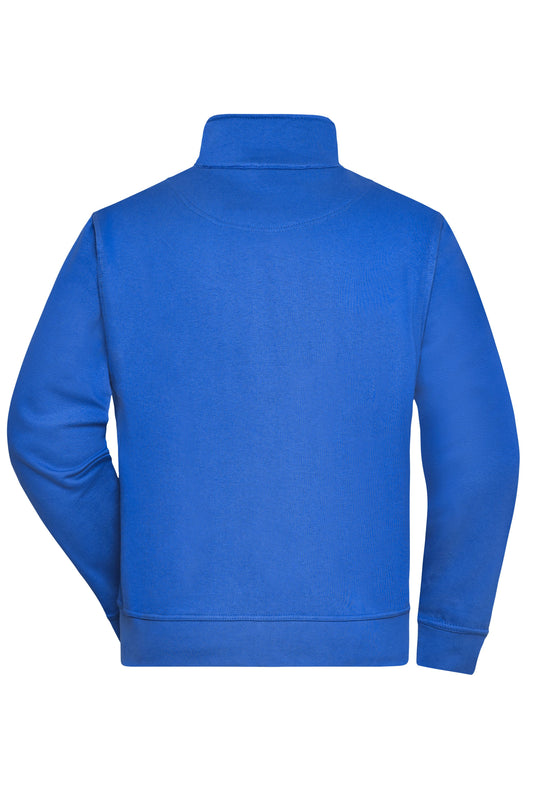 Sweat-Jacke mit Stehkragen und Reißverschluss - JN836