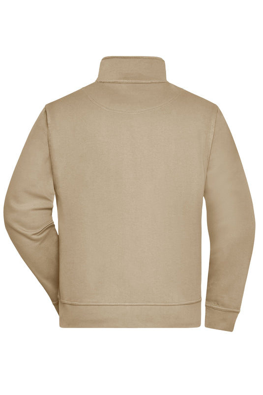 Sweat-Jacke mit Stehkragen und Reißverschluss - JN836