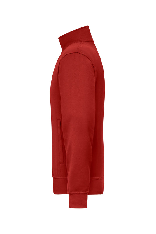 Sweat-Jacke mit Stehkragen und Reißverschluss - JN836