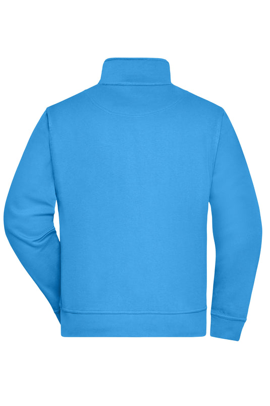 Sweat-Jacke mit Stehkragen und Reißverschluss - JN836