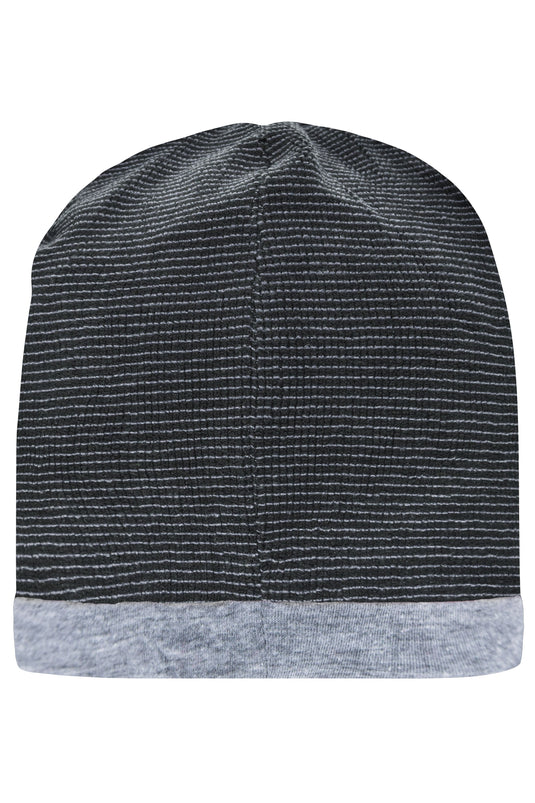 Stretchfleece-Mütze mit Kontrastabschluss - MB7127